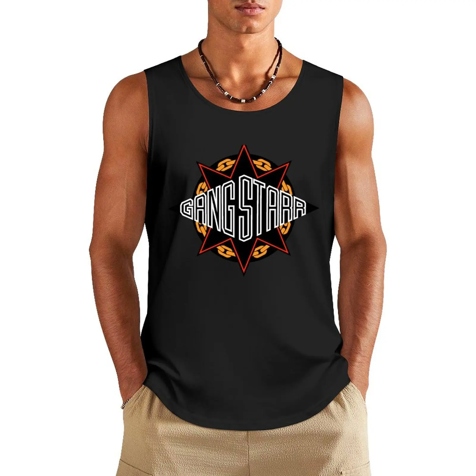 Gangstarr Logo Tank Top anime gym best selling products fitness clothing for men muscular man