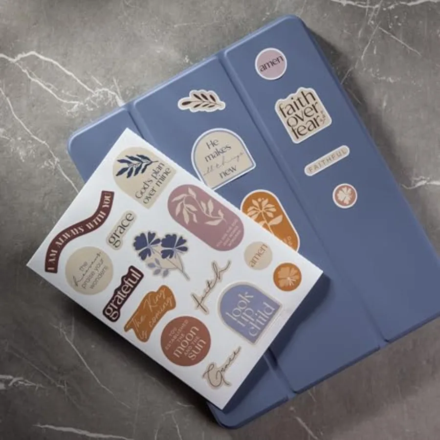 Adesivi cristiani ispiratori 88 pezzi Adesivi motivazionali della Bibbia di Gesù per bottiglie d'acqua Laptop Decalcomania della fede in vinile impermeabile