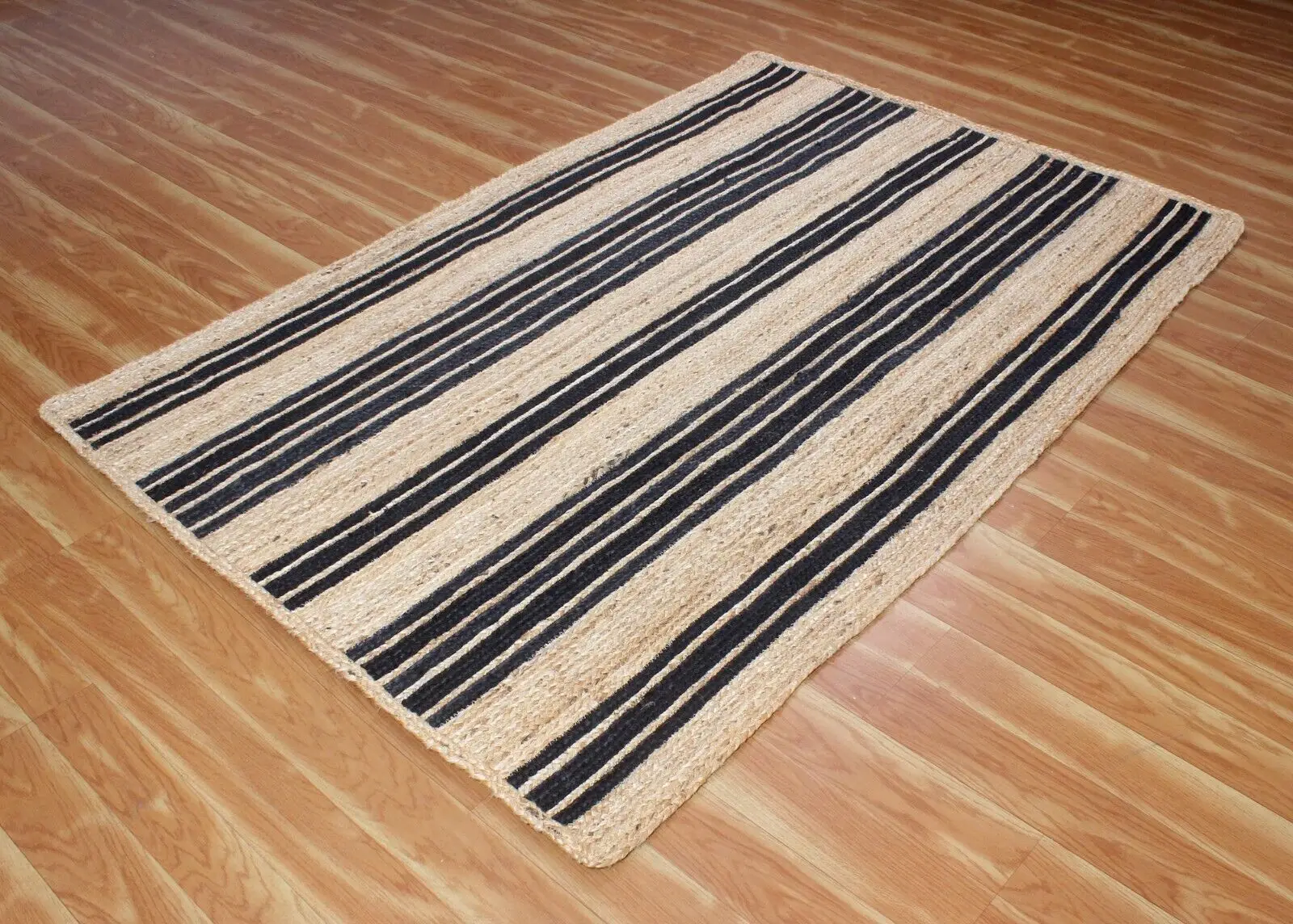 

Rug 100% Jute Runner Braided Handmade Reversible Carpet Rustic Modern Area Rugs