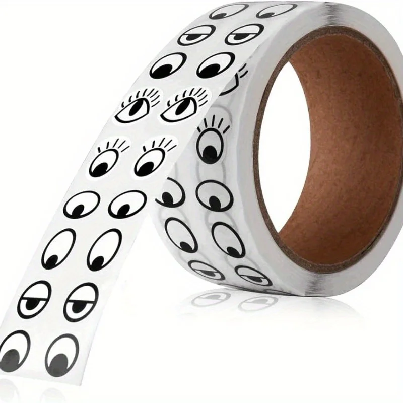 1000 قطعة من ملصقات العين الفنية ذاتية اللصق، مادة ورقية، قابلة لإعادة الاستخدام، للحرف اليدوية، مشاريع DIY، اللوازم الفنية المدرسية، حصاد الخريف