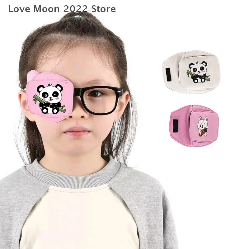 1Pcs Children Amblyopia Eye Patches For Treating Strabismus Glasses Therapy Kids Corrective Vision Glasses Case Reusable Soft
