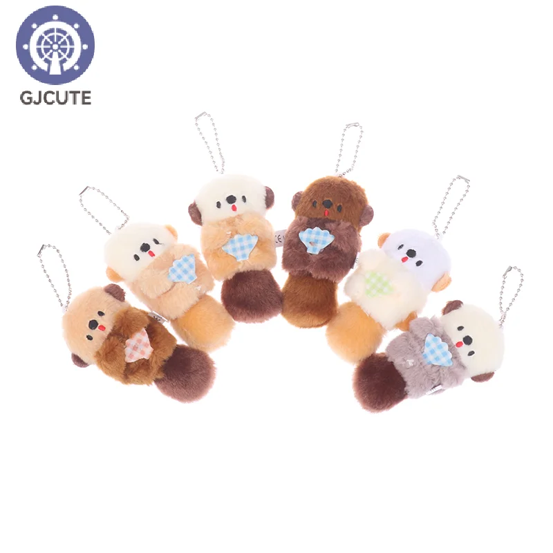 10cm Qualia Capsule Toys Pocket Stuffed Puffy Sea Otter Cute Kawaii Plush Dolls Ball Chain Gashapon Figure