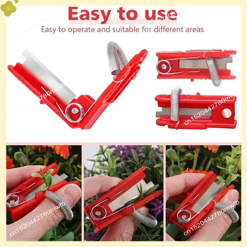 Podadoras de pulgar LDHL, herramienta para recoger verduras, recogedor de pepinos, frijoles y uvas, eliminador de barba y hojas