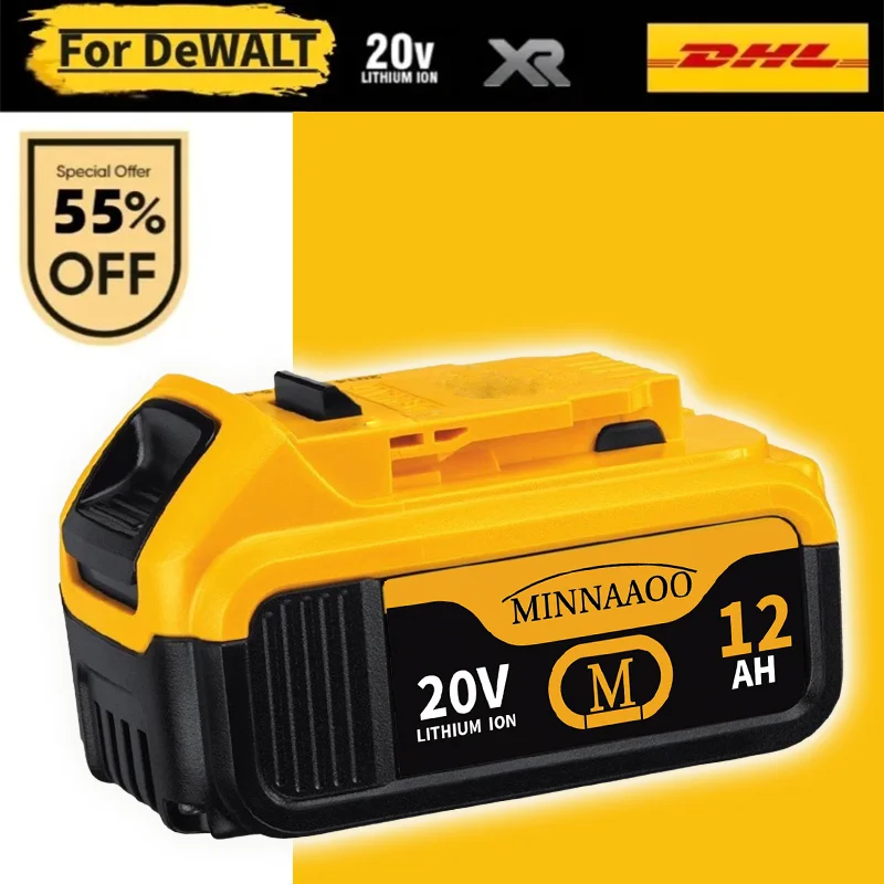 ✅Original For DeWalt 6Ah/5Ah/2Ah 20V battery replaceable DCB184 DCB200 DCF892 DCF845 DCF850 DCF911 DCD800 DCD805 Tools Battery