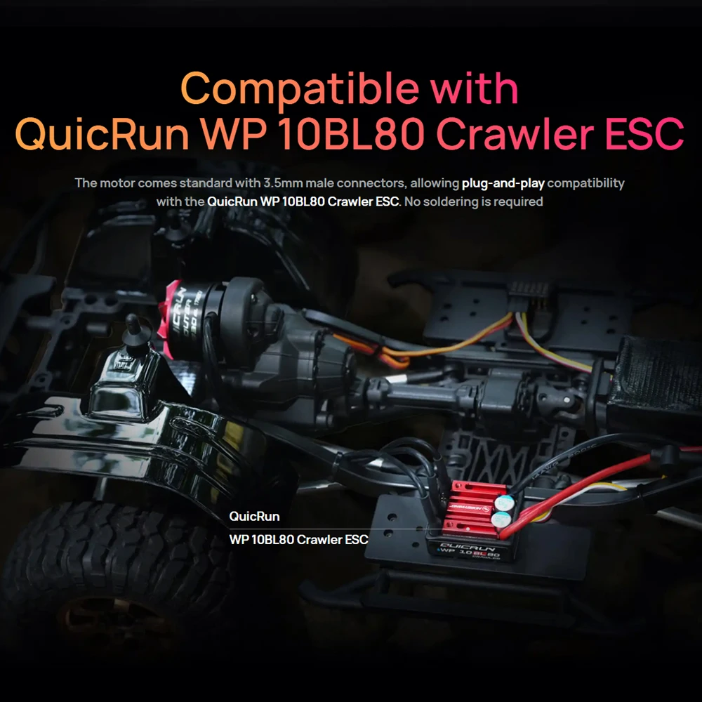 HOBBYWING QuicRun Outer 3530SL Sensorless Brushless Motors 1700KV 2200KV for 1/10 1/12 RC Model Car Crawler Accessories