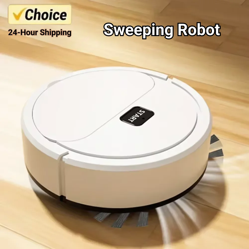 2024 New Model Sweeping Robot Automatic Home Mini Cleaning Machine USB Charging Smart Sweep Mop 2-In-1 Vacuum Cleaner