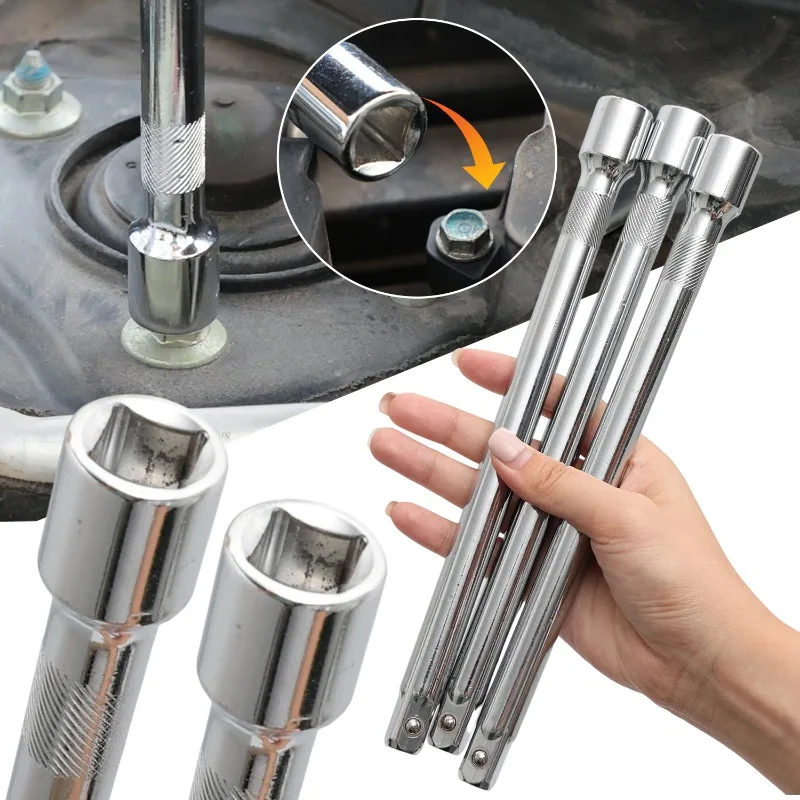 

1/2 Drive Wobble Extension Bar Dual Use Rigid Angled Socket Extender Chrome Vanadium Steel Car Repair Auto Mechanic Hand Tool