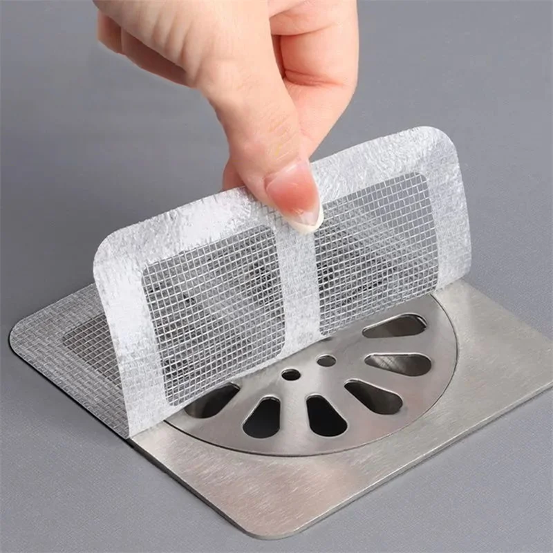 Filter Screen Bathroom Floor Drain Filter Screen Sewer Anti Clogging Grid Shaped Sewer Insect Proof Hair Filter Screens