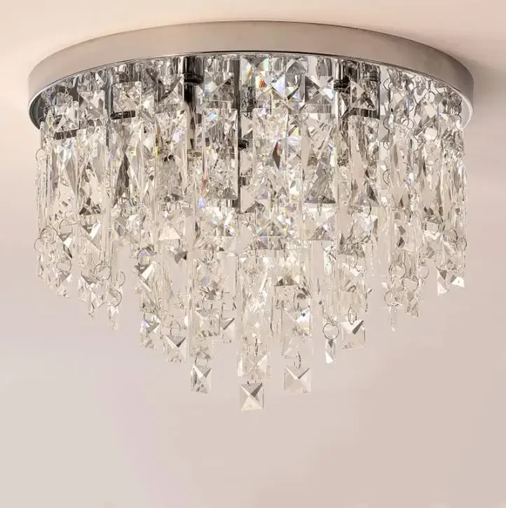 

Chandelier Modern Crystal Lighting Flush Mount Chandeliers Light for for Living Dining Room Bedroom Hall Restaurant Hotel Decor