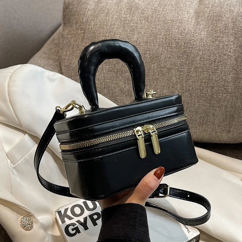 New High Quality Box Shape Women\'s Bag 2023 Retro Girl Small Square Bag Female Shoulder Bags Handbag Messenger Bag Mini Tote Bag