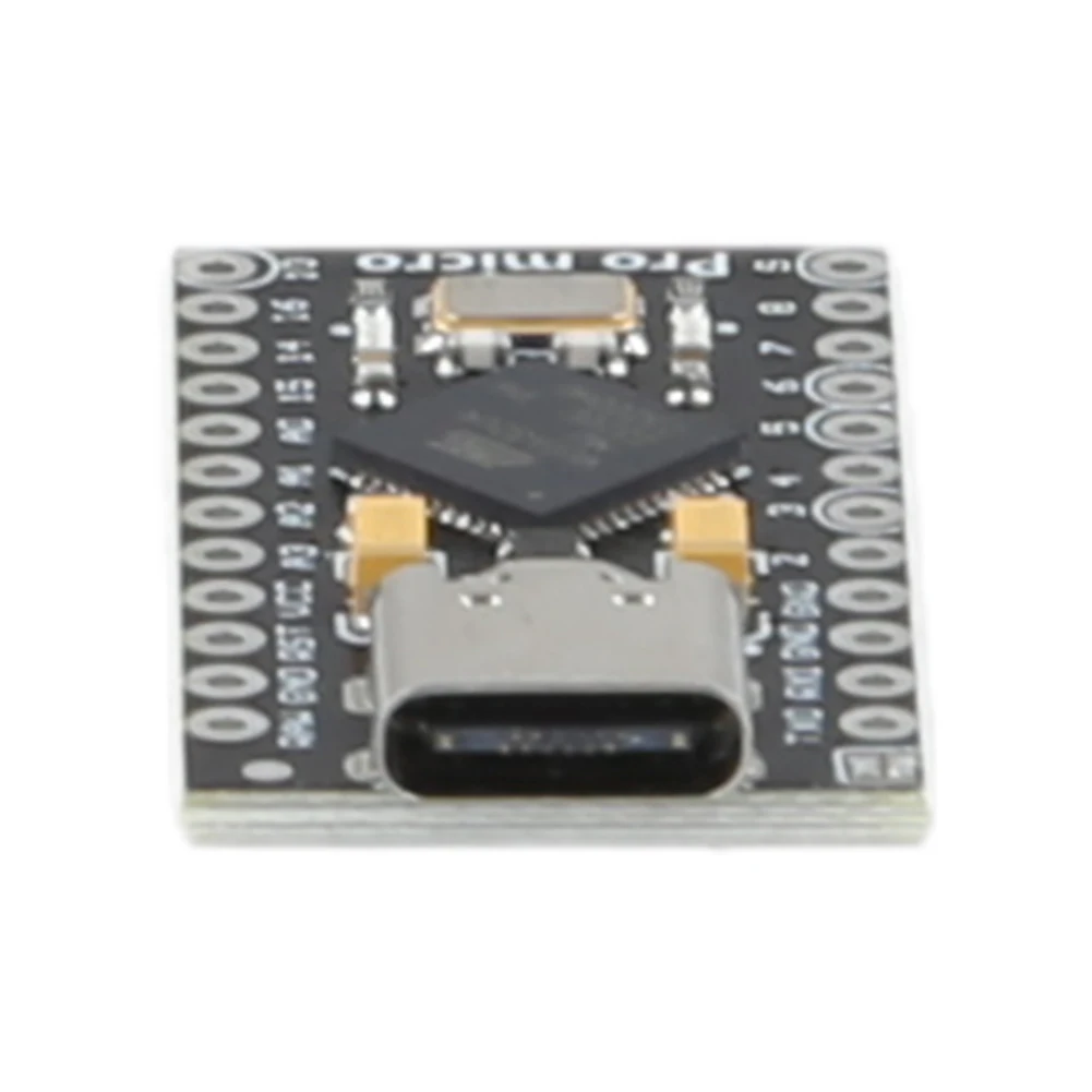 ATmega32U4 USB Type-C Pro Micro Development Board with 2 Row Pin Header Micro USB/Type-C Pro Micro Board 5V 16MHz for Arduino view 5