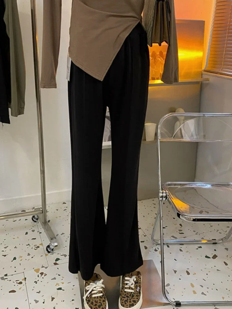 Spodnie damskie Prosta, solidna konstrukcja Jesienna moda Elegancki, uniwersalny koreański styl Rozrywka Wysoka talia Delikatny, przytulny temperament Panie