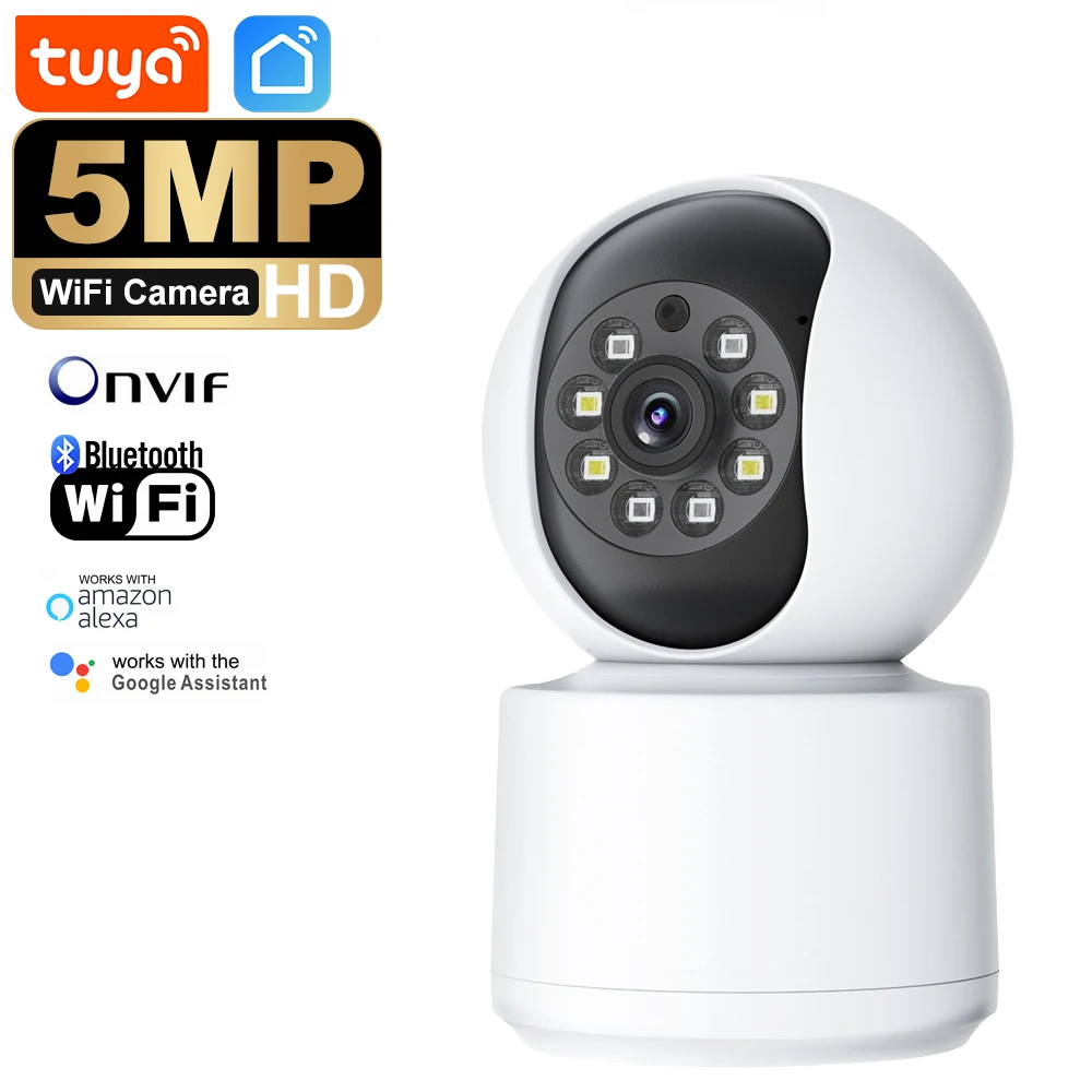 

Tuya Smart Life Мини Wi-Fi IP-камера Внутренняя беспроводная камера видеонаблюдения Автоматическое отслеживание человеческой домашней безопасности CCTV Монитор для домашних животных