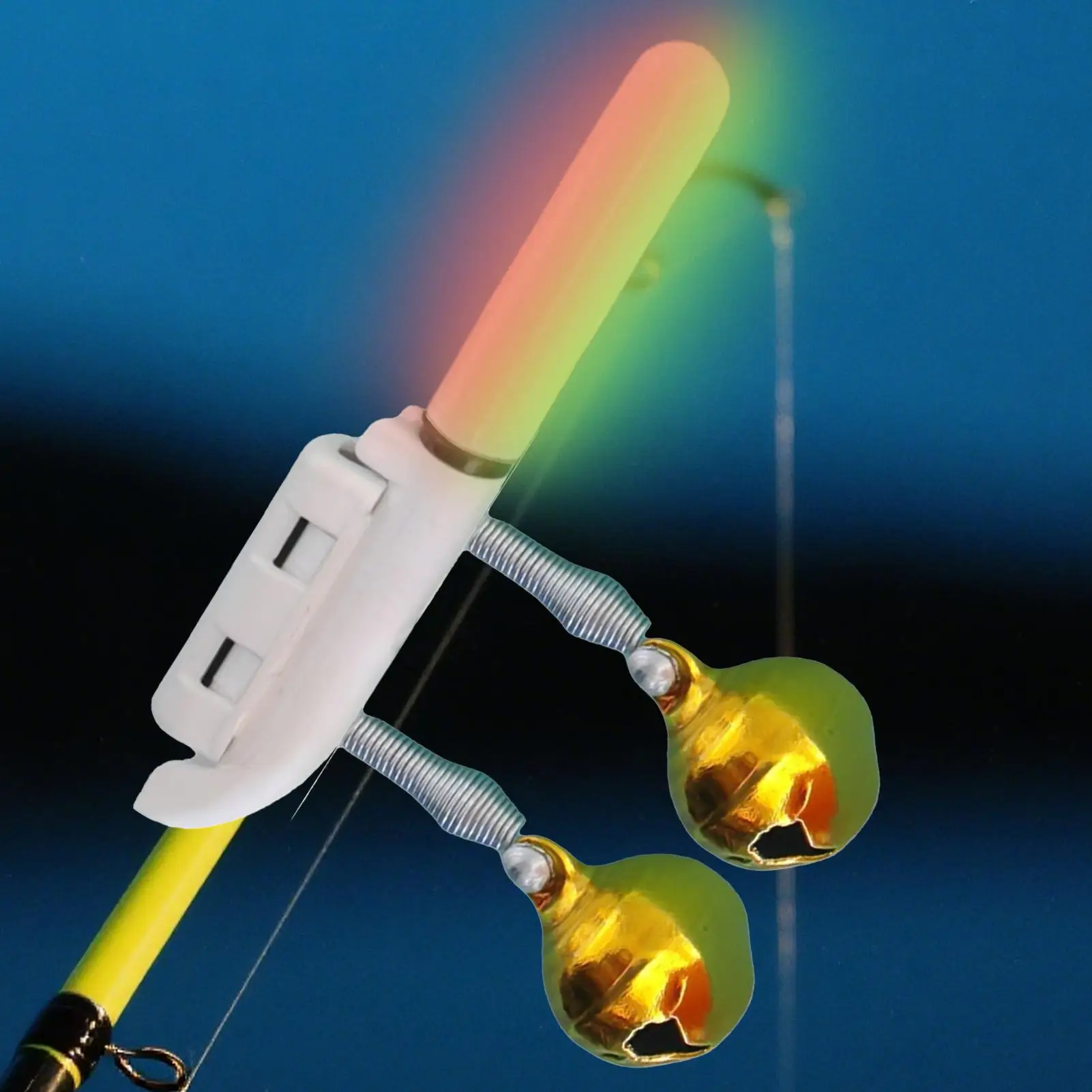 Night fishing electric rod tip light Fishing Rod Light Clip Fishing Indicator Glow Sticks Rechargeable Fish Finder Lamp