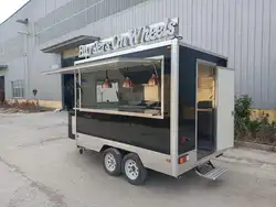 Fully Equipped Food Truck for Sale Europe Customized Concession Bubble Tea Coffee Vending Cart Food Trailer