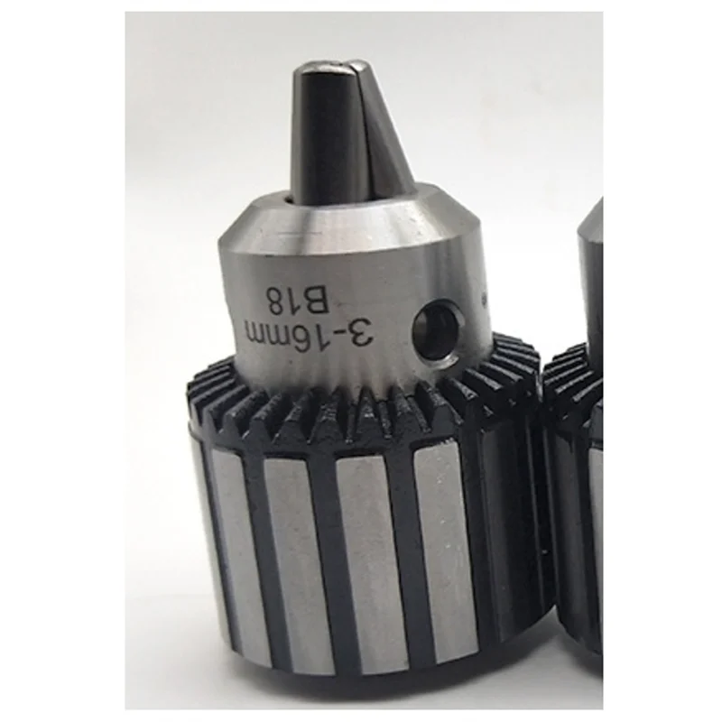 

AB34-B18 Конический сверлильный патрон со стальным корпусом без резьбового гаечного ключа 3-16 мм Гаечный патрон Сверхмощный металлический поворотный зажим Сверлильный патрон