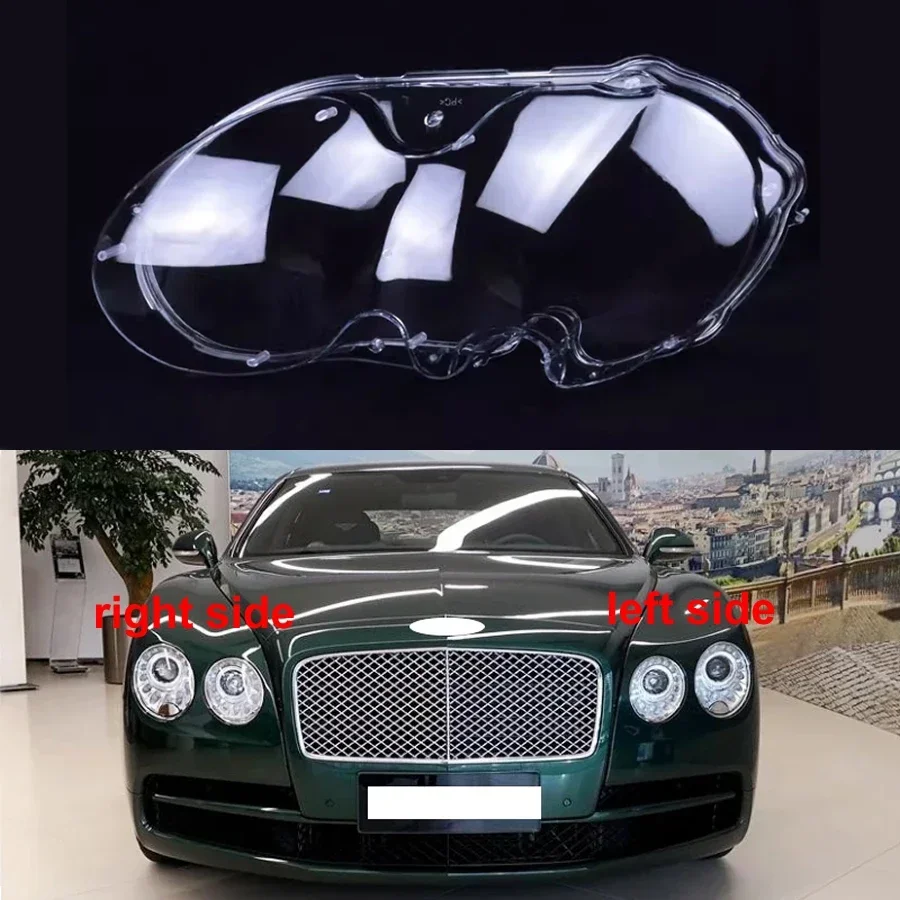 

For Bentley Flying Spur 2013 2014 2015 2016 2017 2018 2019 Headlight Shell Headlamp Transparent Lampshade Cover Lens Plexiglass