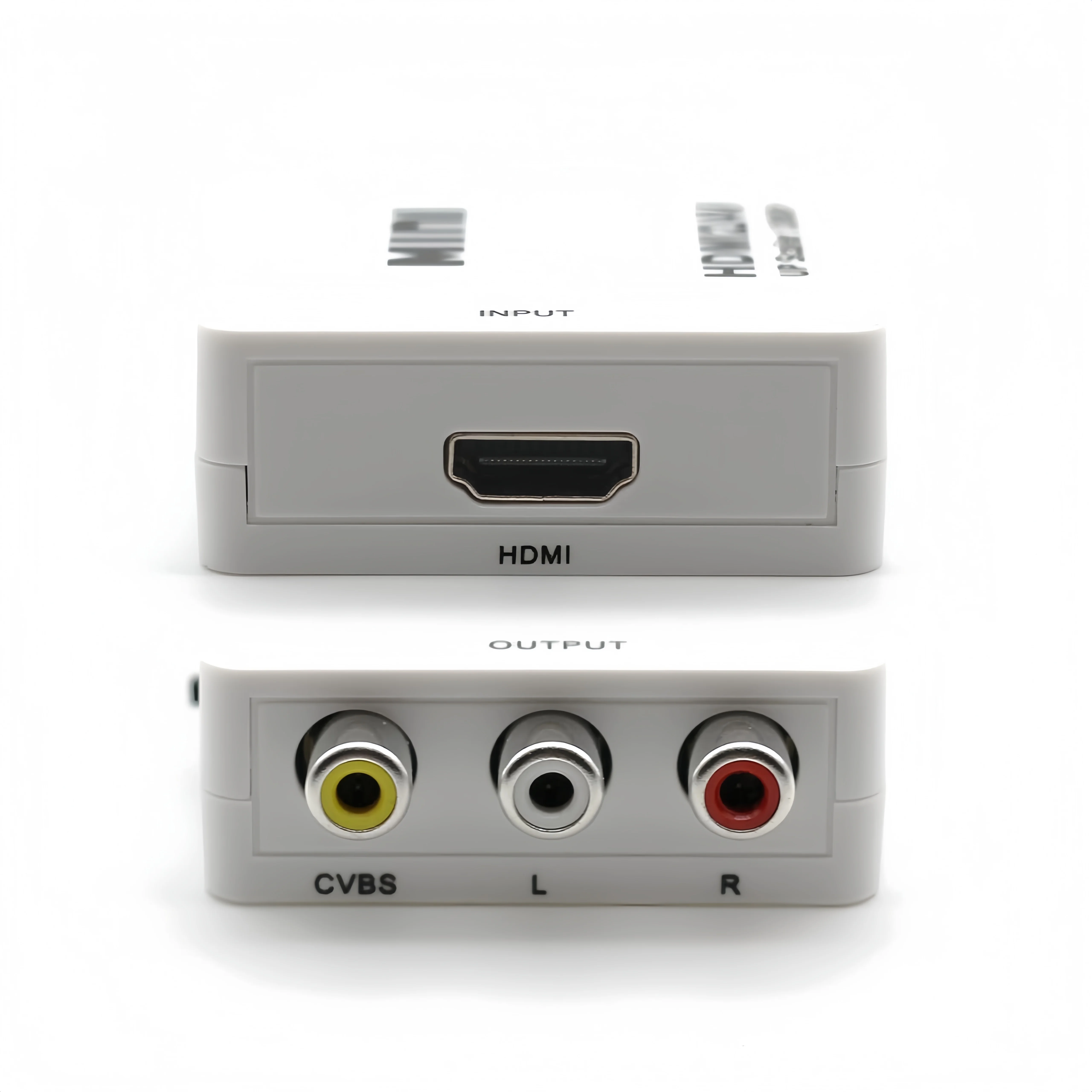 10PCS 미니 HDMI-3RCA 변환기 1080P 비디오 분배기 및 변환기 TV/PS3/DVD/VCR(팔/NTSC)용 CVBS 어댑터 포함
