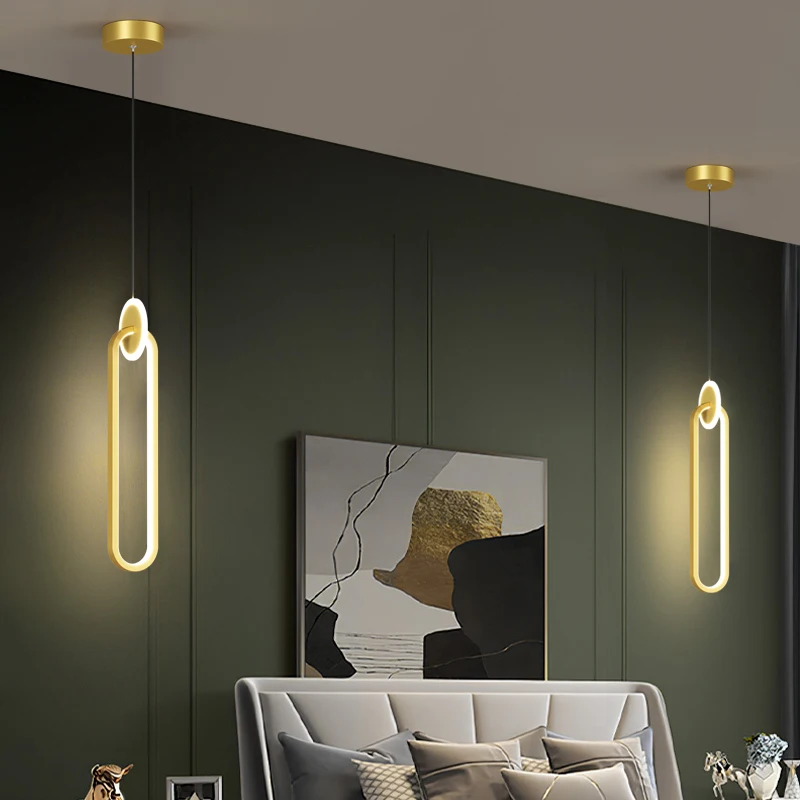 Imagem -04 - Modern Minimalista Led Chandelier Linha Oca Lâmpada Sala de Estar Sala de Jantar Luz Luxo Decoração Home Iluminação Lâmpadas