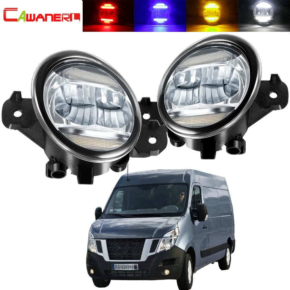 2 X 30W 8000LM Fog Light Assembly Car Right + Left LED Fog Lamp Daytime Running Light DRL 12V For Nissan NV 400 NV400 2011-2015