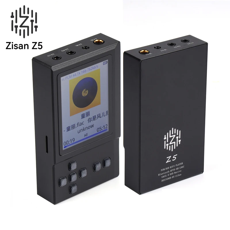 2023 Zisan Zishan Z5 ES9039 하이파이 MP3 음악 무손실 플레이어, USB DAC, LDAC APTX-HD, 블루투스 와이파이 DSD, 3.5mm, 2.5mm, 4.4mm 밸런스드