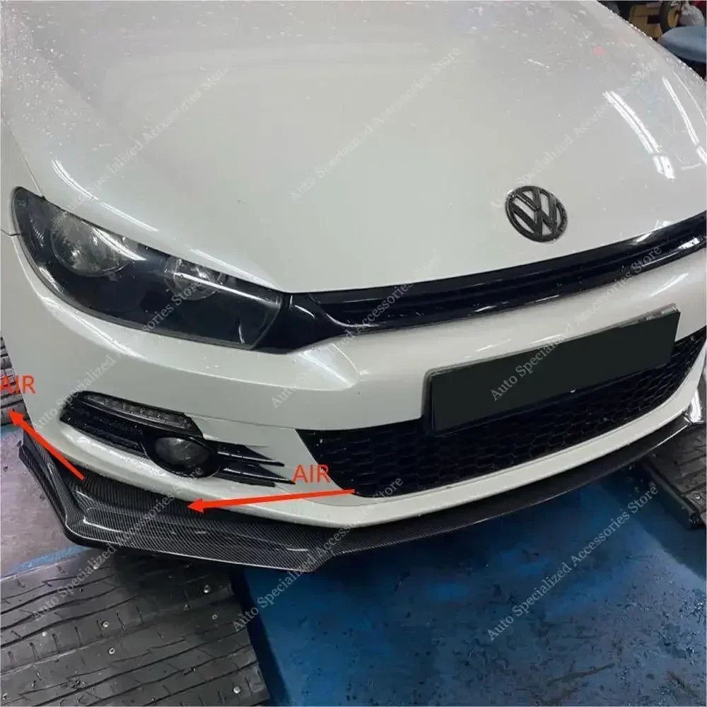 For VW Scirocco MK3 R-line ABS Front Bumper Lip Spoiler Splitter Diffuser Scirocco III R-Line Only 2010-2014 Bodykits Tuning