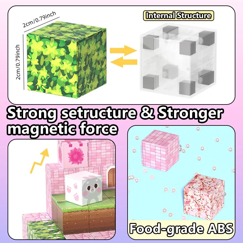 Princess Castle Magnetic Block Set for Kids Portable Dreamy Girl Puzzle Game DIY Construction Toy for Children Sensory Play