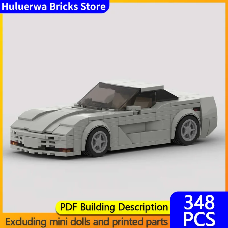 

City Car Model MOC Building Bricks C5 High-Performance Sports Car Modular Technology Children Holiday Gifts Assemble Toys Suit