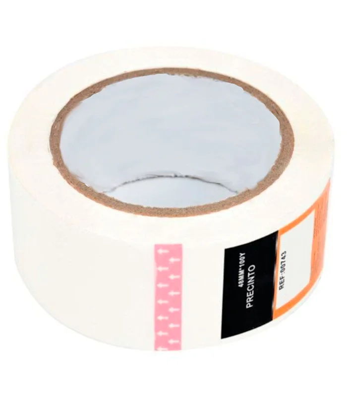 Tradineur-white seal. 4,8 cm wide and 100 m long, valid for all surfaces and with adhesive. Ci