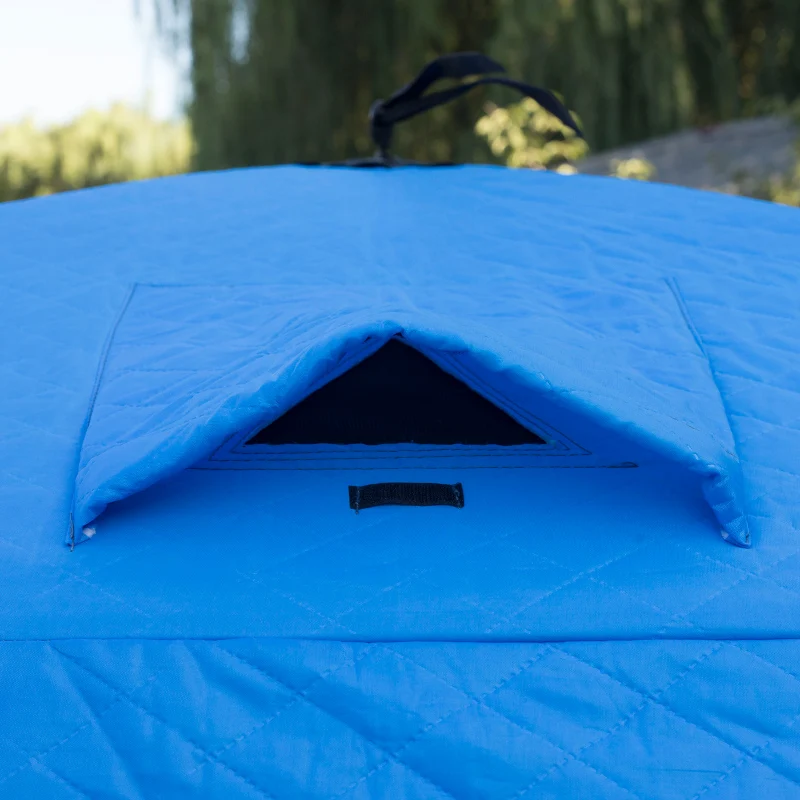 خيمة سفاري للتخييم في الهواء الطلق تتسع لـ 3-4 أشخاص تحافظ على الدفء في الشتاء على الجليد لصيد الأسماك #3