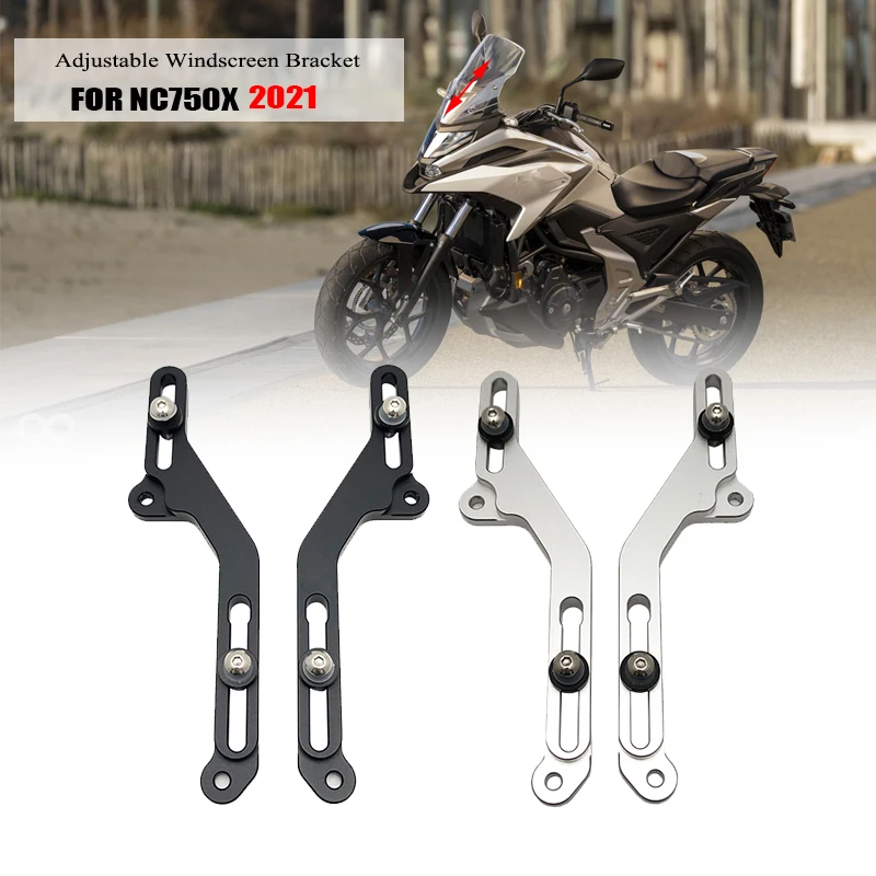 

NC750X 2021 2022 Adjustable Windscreen Wind Bracket For HONDA NC 750X NC750 X Windscreen Adjusters Airflow Motorcycle Accessorie