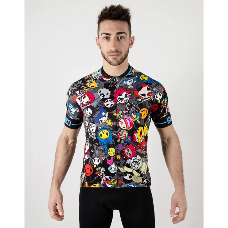 NEW Cycling Jersey Printing Bike Clothing Bicycle Wear Short Sleeve Top Shirts