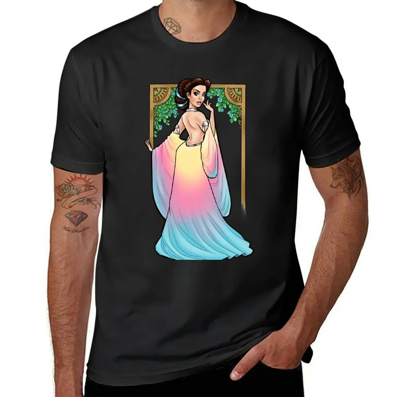 

T-shirt short sleeve，M'lady vintage anime man clothes custom mens graphic