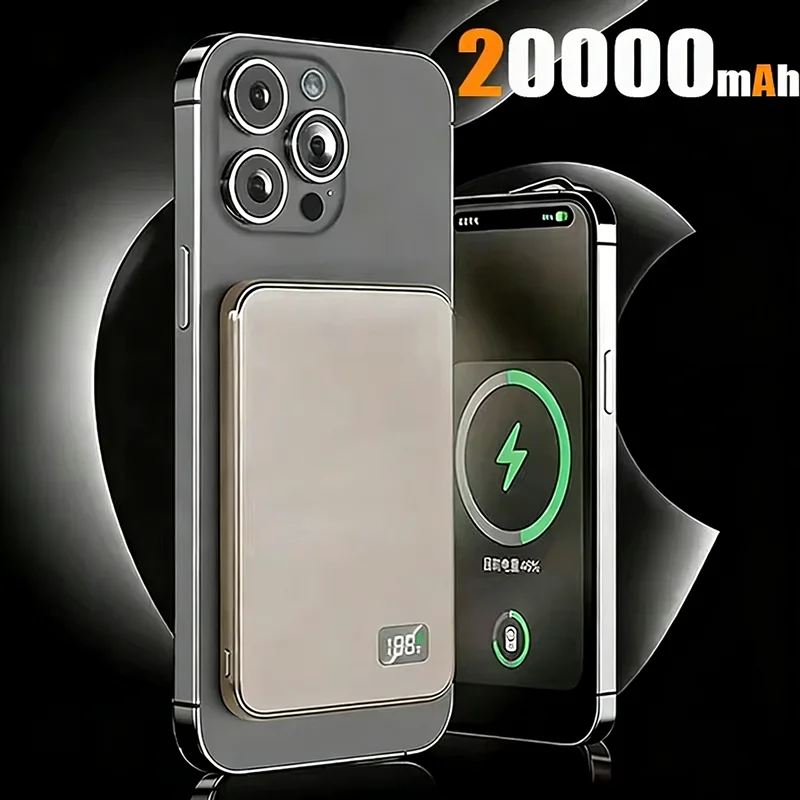 2026 500000mAh Magnetische Powerbank Draagbare Draadloze PD22.5W Snelle Oplading Externe Batterij voor Magsafe voor iPhone Samsung
