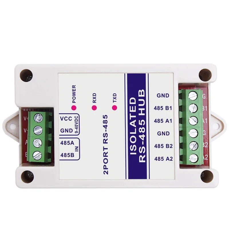 485 Repeater izolacja fotoelektryczna przemysłowe RS485 Hub 2Channel wzmacniacz sygnału ochrony przeciwzakłóceniowej