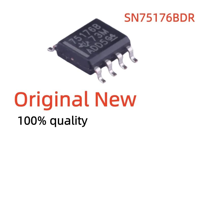 SN75176BDR Differential Bus Transceiver Chip SOIC‑8 SMD Bidirectional Data Transmission Integrated Circuit Electronic Components