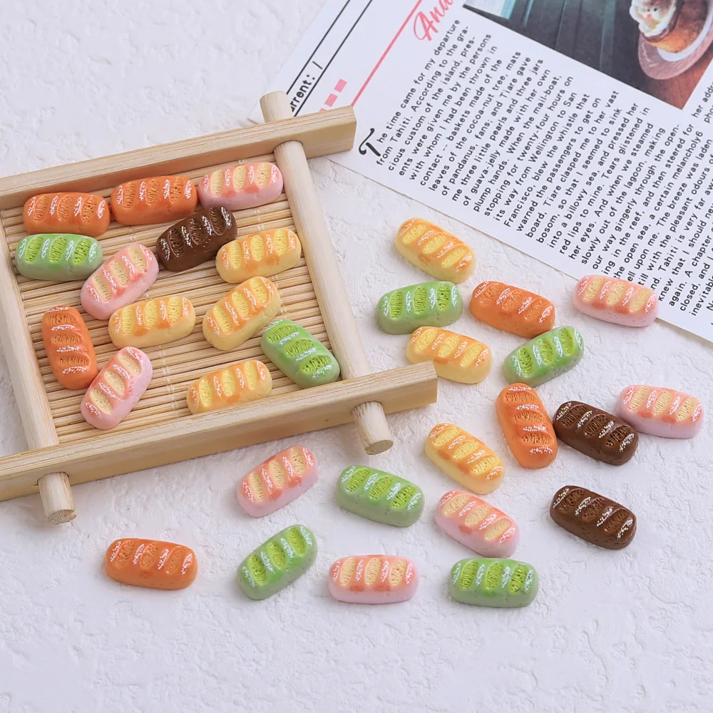 10pcs/lot Live Broadcast Simulation Food Toy Diy Cream Glue Children's Toys Trendy Ornaments Refrigerator Stickers Resin Jewelry