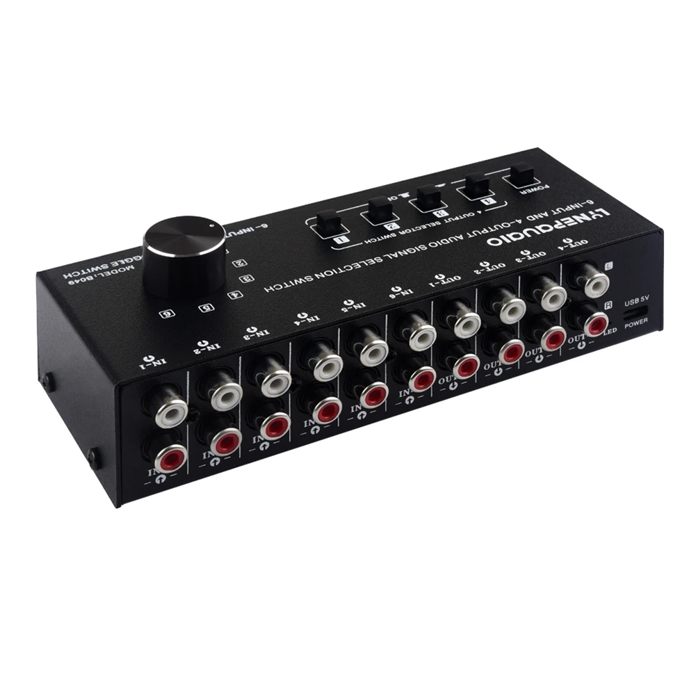 

6 in 4 Out Audio Frequency Select Shift Device/Distribute Device/Audio Frequency Shift Device Output Switch Control