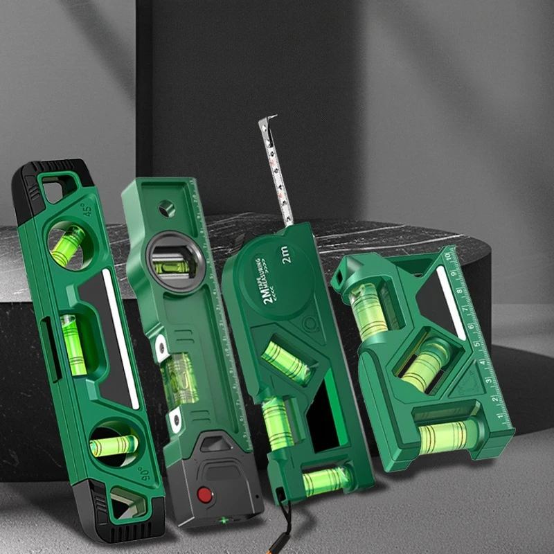 Portable Multi‑Function Spirit Level Bubble Ruler Horizontal Vertical Measuring Tool for Home Decoration