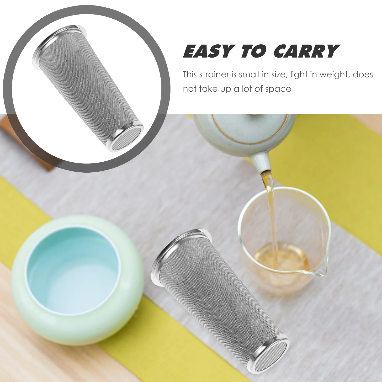 Roestvrijstalen koffiefilter 8x15cm Fijnmazig Cold Brew Zeef Thee-ei Mason Jar Accessoire Vruchtensapmaker