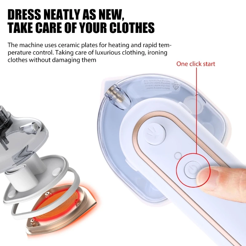 Electric Ironing Machines Handheld Steamers Iron For Clothes Support Dry Wet Dropship