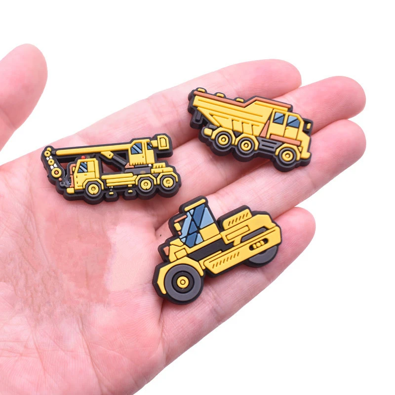 Shoe Charms Decorations Fits for Clogs Engineering Veh Pins Boys Girls Kids Women Teens Gifts Party Favors Shoes Accessories