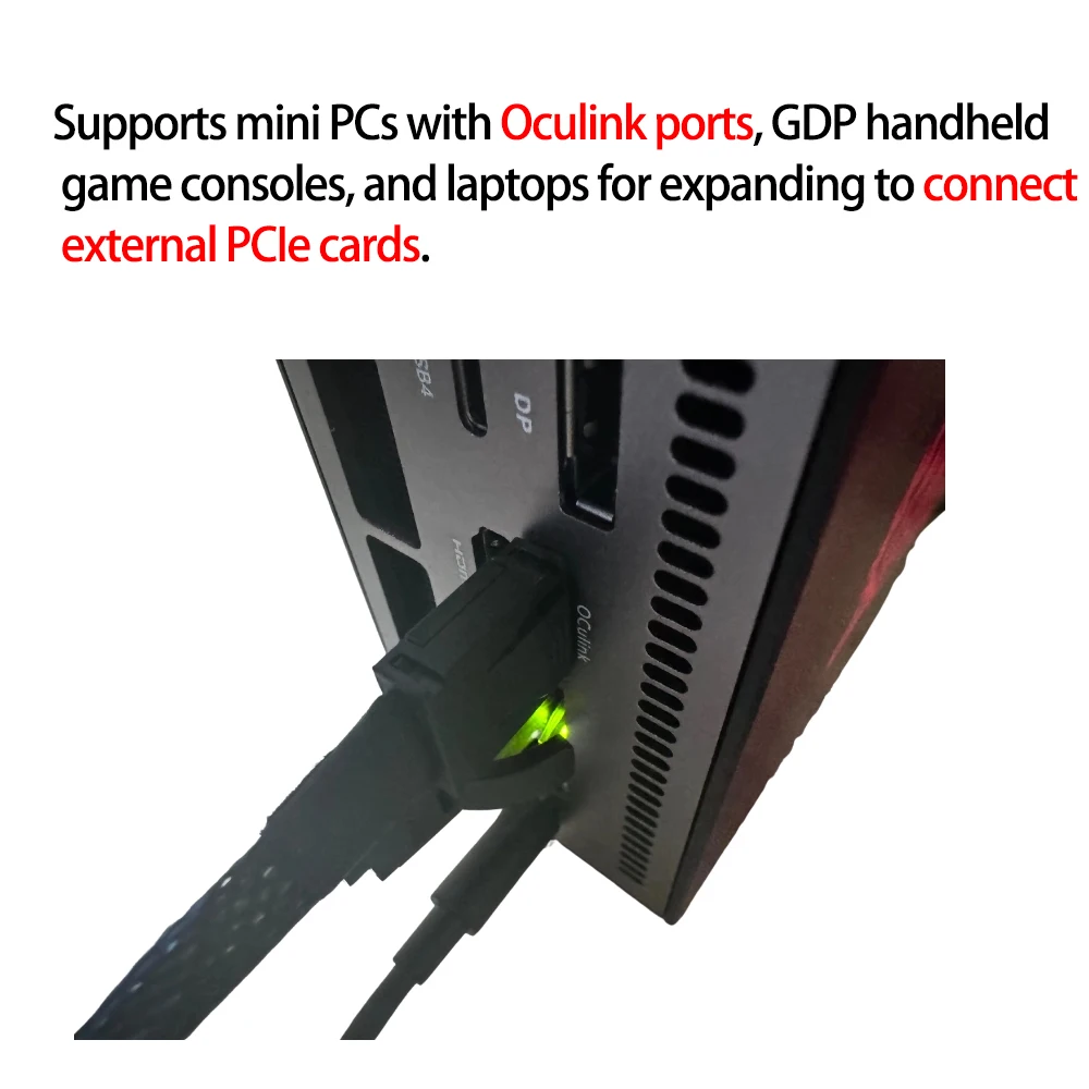 eGPU Oculink External Graphics Card PCIE 4.0 X4 GEN4 64G for GDP handheld console laptop game capture cards M.2 NVME ,8611 Cable