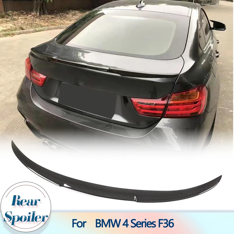 

For F36 Rear Trunk Spoiler Wing For BMW 4 Series F36 Grancoupe 2014 - 2019 Carbon Fiber Car Rear Trunk Boot Lid Lip Wing Spoiler