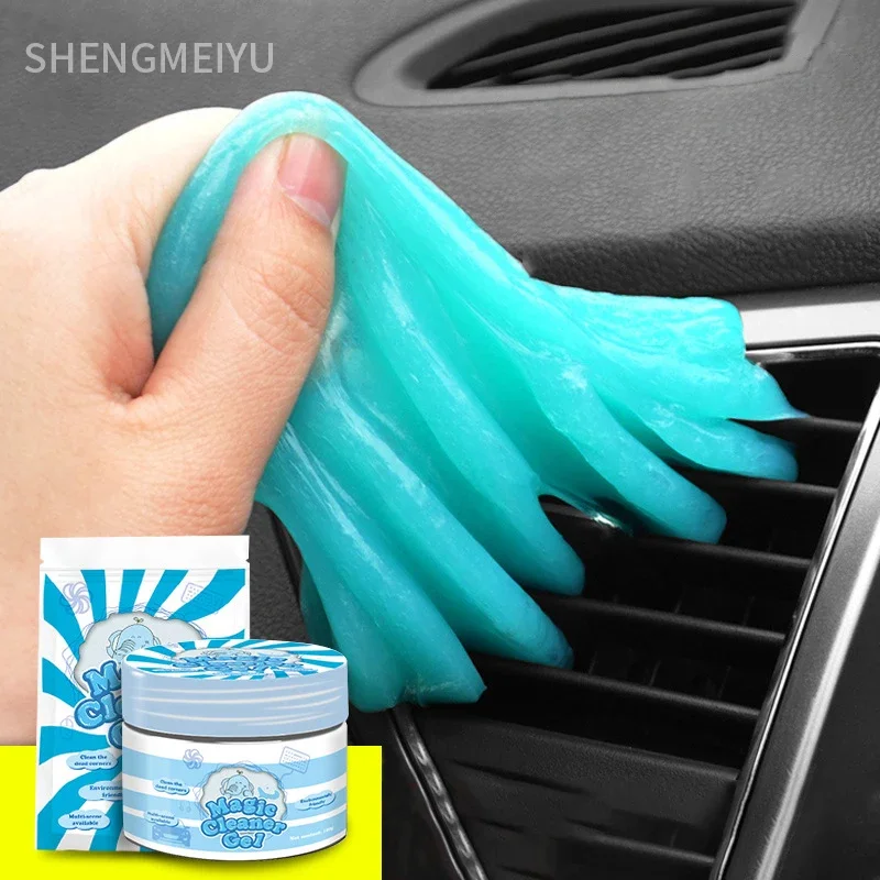 Reutilizável Car Cleaning Gel, Teclado Cleaner Gel, Automóvel Air Vent, Gel Remoção de Poeira, Multiuse Dirt Cleaner, Slime Auto, 1Pc