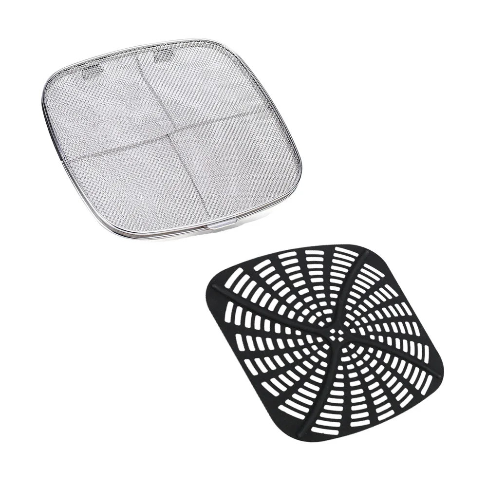 Stainless Steel Splatter Shield For AG301 Reusable 5-in-1 Indoor Grill Accessories Stainless Steel Splatter Screen For Ninja