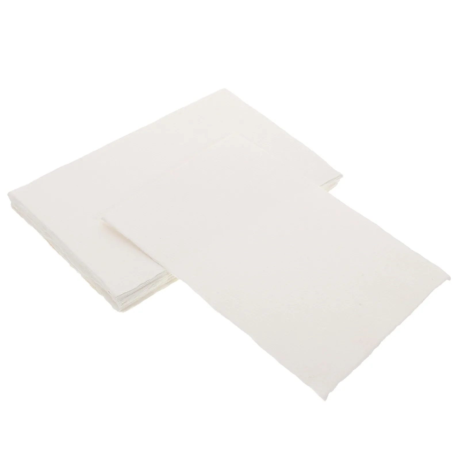 20 Hojas de Papel de Algodón para Acuarela con Borde Rizado, Textura Medio Rugosa, Grosor 300Gsm, Papel de Arte Hecho a Mano para Pintura de Acuarela