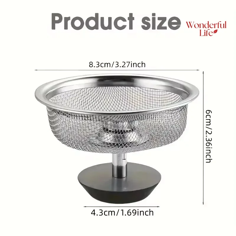 2Setc Drain Basket Kitchen Sink Strainer Set With Handle Stopper Me Handle Stopper Kitchen Sink Strainer Stainless Replacement