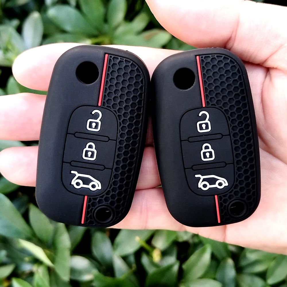 Silicone Car Key Case Cover for Renault 2016 Megane 3 Fluence LADA Priora Kalina Granta Xray Smart Fortwo 453 Forfour 2015 -2017