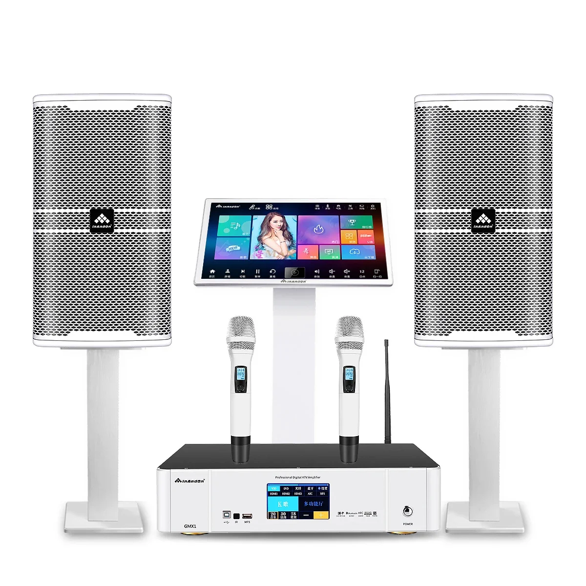 

High Quality InAndOn Karaoke System with Touch Screen 4T Videoke Karaoke Juke Box KTV Machine Professional Karaoke Player Set